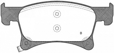 OPEN PARTS bpa158002 -  Комплект тормозных колодок, дисковый тормоз